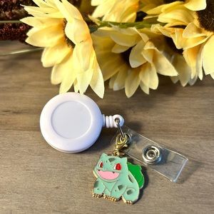 Pokemon Bulbasaur Badge Reel Charm